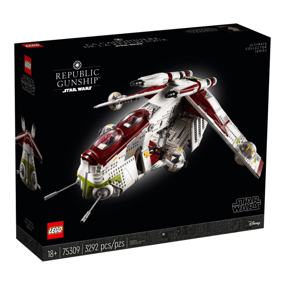 конструктор lego 75309 боевой корабль республики Конструктор LEGO Star Wars 75309 Republic Gunship