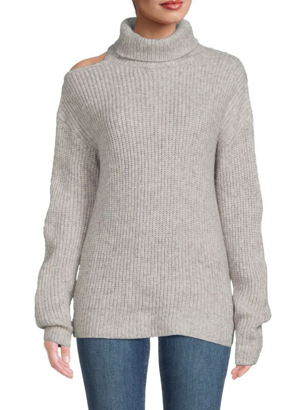 

Свитер с открытыми плечами Bobeau Heather grey