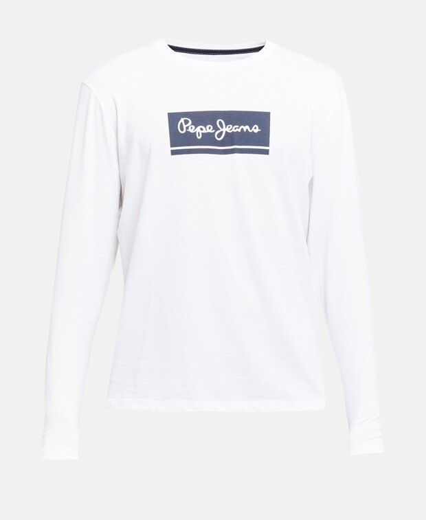 

Топ с длинными рукавами Pepe Jeans, белый