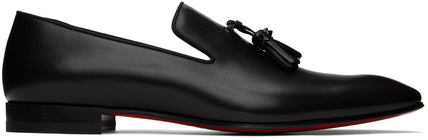 

Черные лоферы с кисточками и одуванчиками Christian Louboutin, Черный