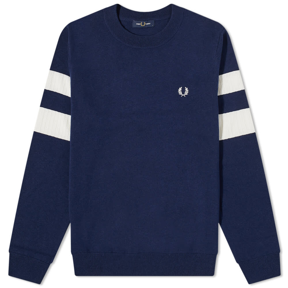 

Толстовка Fred Perry Tipped Sleeve Crew Neck Sweat, Синий