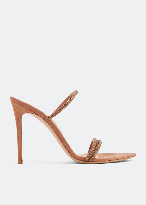 

Мюли GIANVITO ROSSI Cannes mules, коричневый