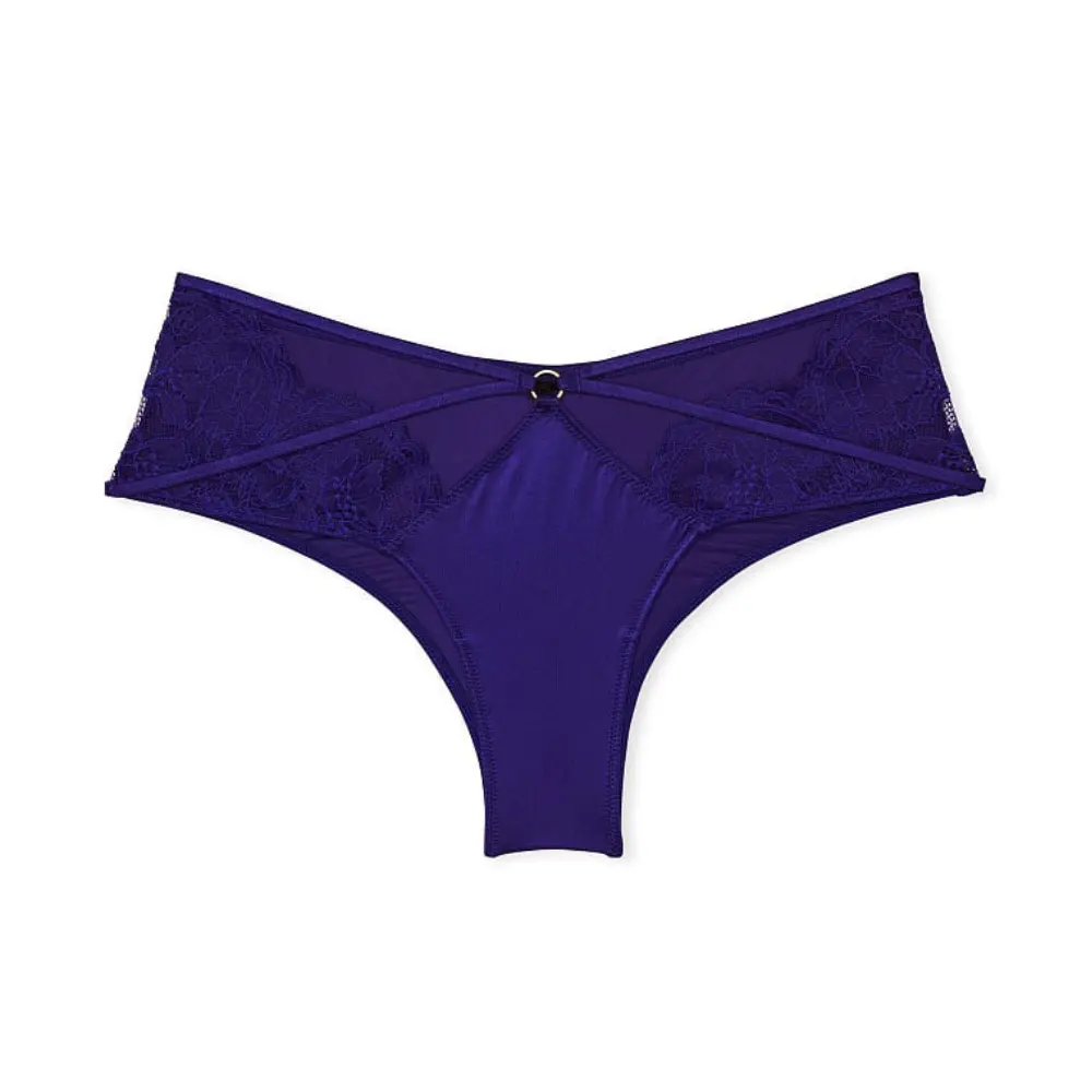

Трусы с бантом на спине Victoria's Secret Very Sexy Strappy Lace Cheeky, темно-синий