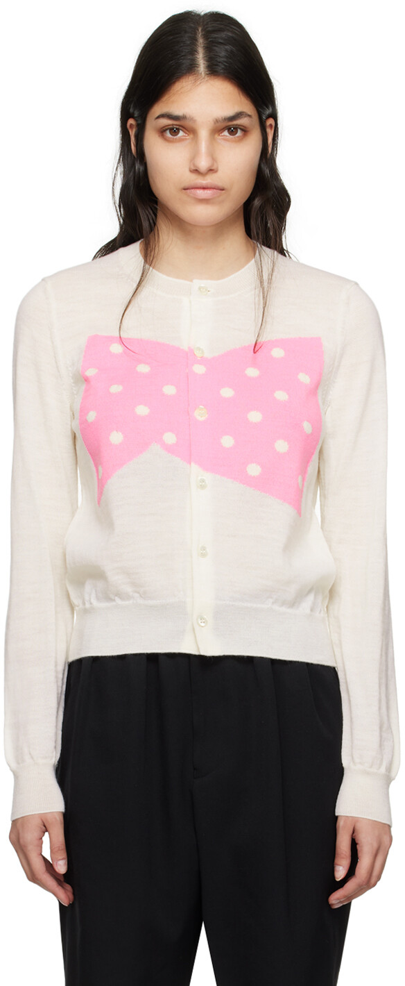 

Белый кардиган с бантом Comme des Garçons Girl