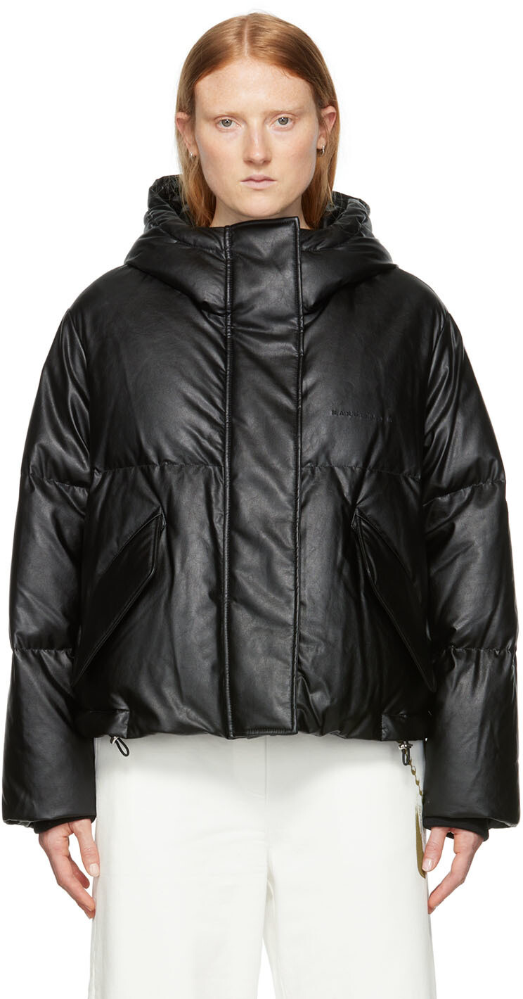 

Черный укороченный пуховик MM6 Maison Margiela