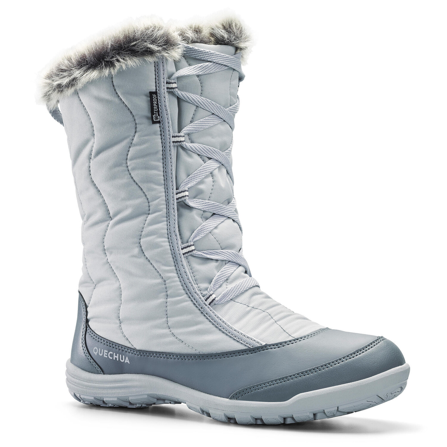 

Снегоступы Quechua SH500 X-Warm зимние походные, жемчужно-серый