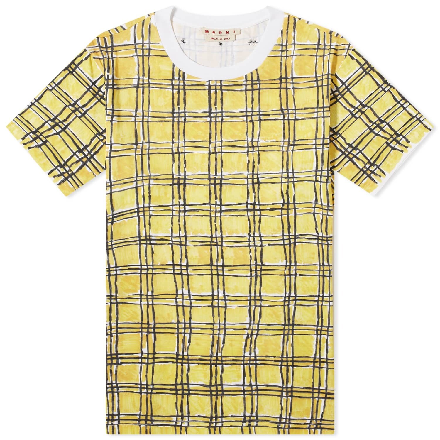 

Футболка Marni Check Two, желтый