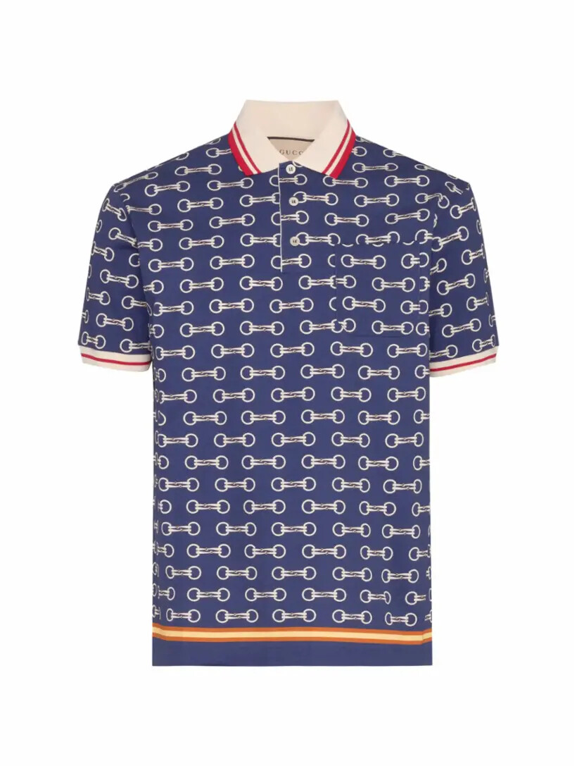 

Хлопковое поло Horsebit Gucci
