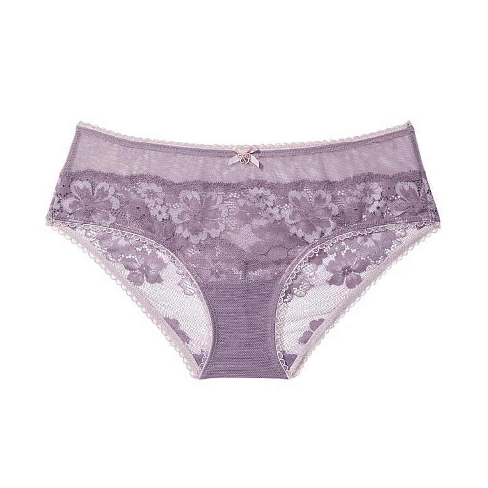 

Трусы Victoria's Secret Body By Victoria Lace-Inset Hiphugger, светло-фиолетовый