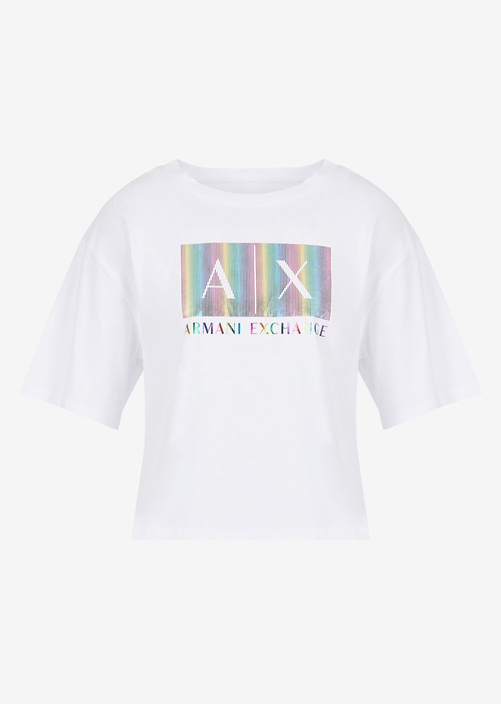 

Укороченные футболка Armani Exchange, белый