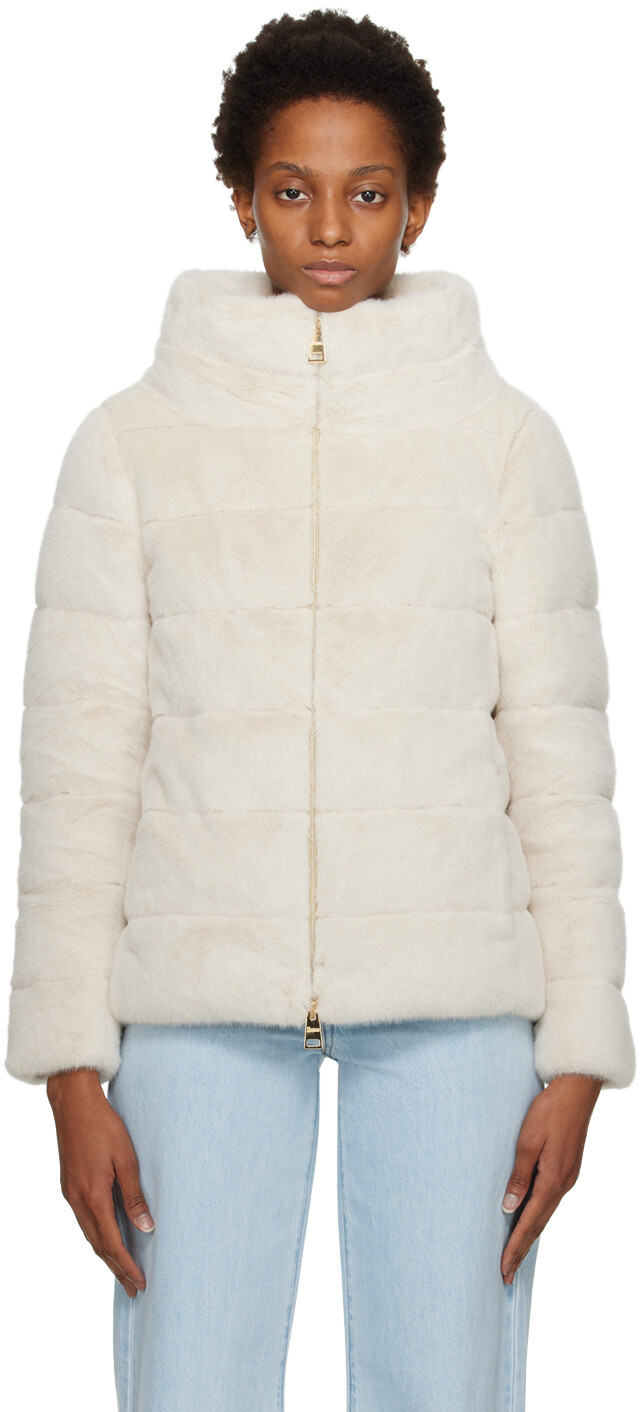 

Куртка из искусственного меха Off-White Lady Herno, Серый