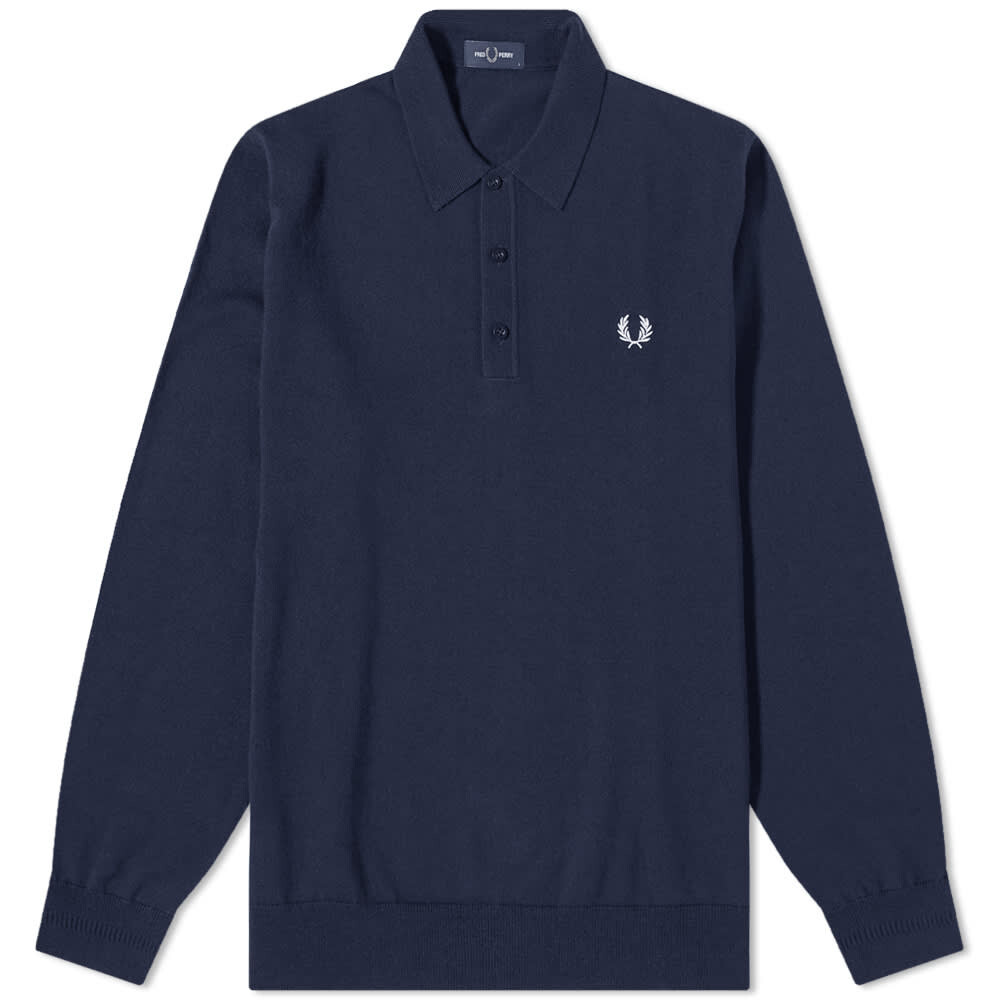 

Футболка Fred Perry Authentic Long Sleeve Knit Polo, Черный