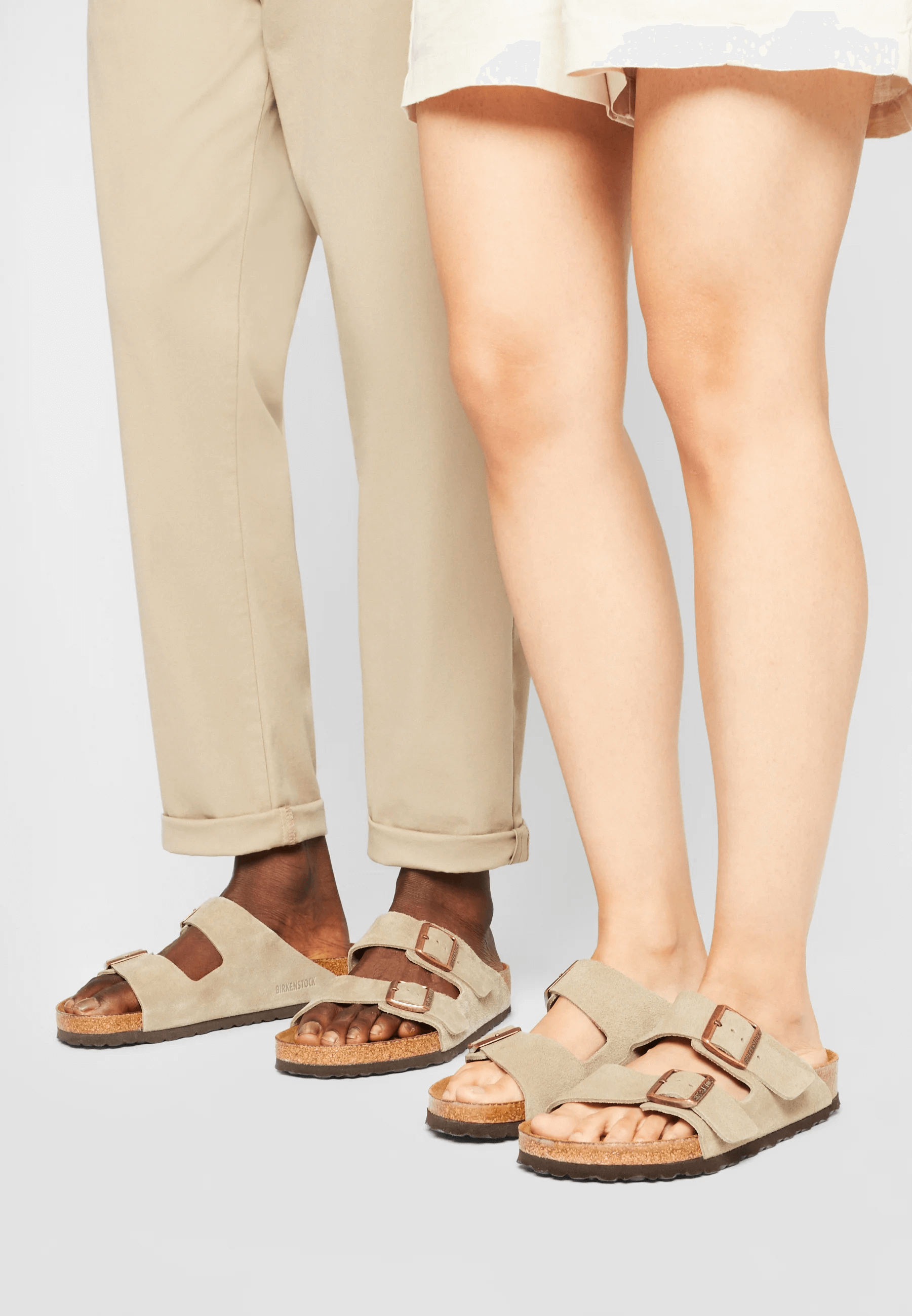 Сандалии Birkenstock Arizona Soft Footbed (Unisex), серо-коричневый