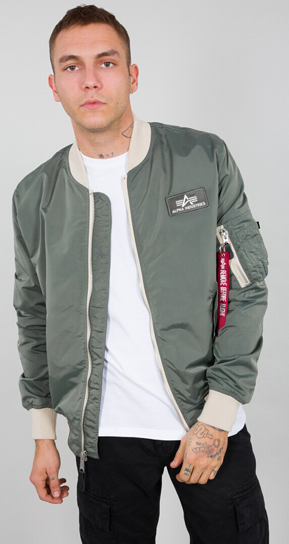 

Куртка Alpha Industries MA-1 TTC, зелено-серая