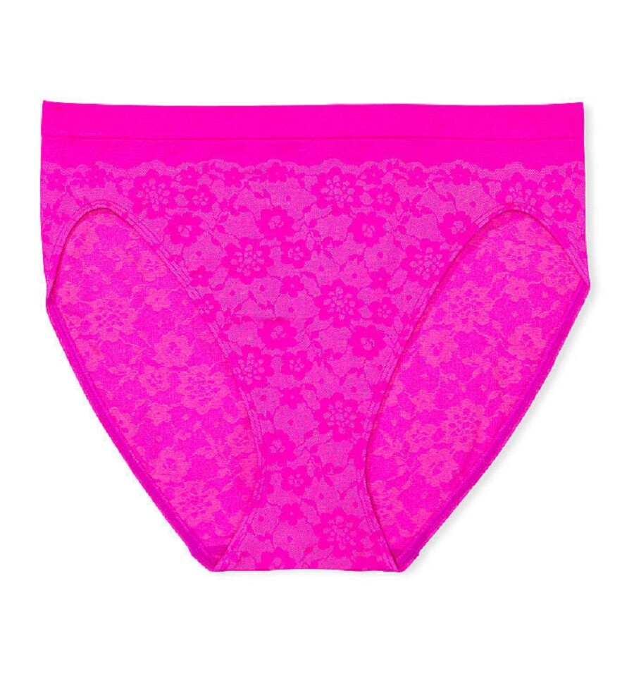 

Трусы Victoria's Secret Seamless Posey Lace High-Leg Brief, розовый