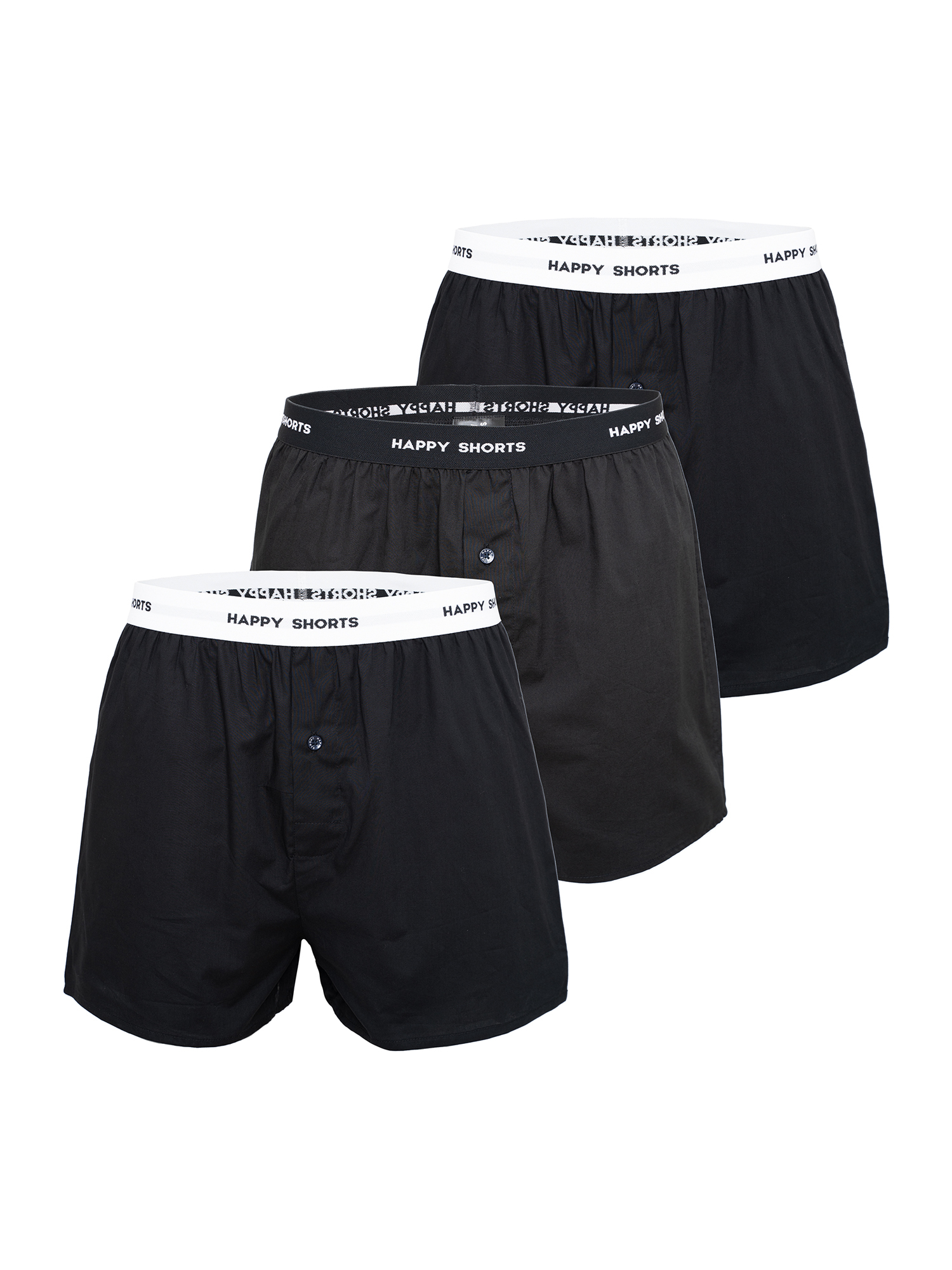 Боксеры Happy Shorts Boxer Mix, цвет Solid Black