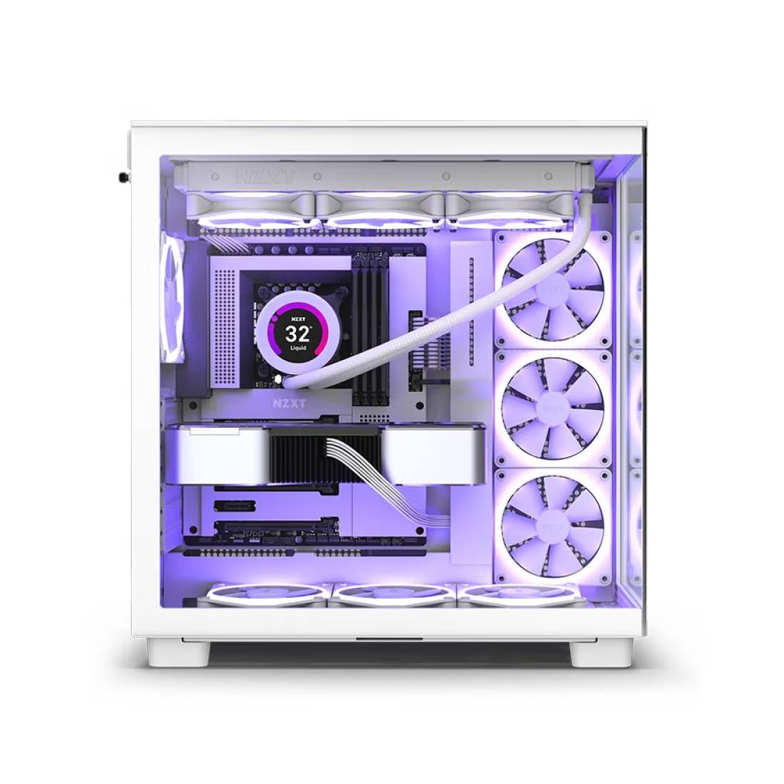 Корпус NZXT H9 Flow, ATX/Micro-ATX, Mid Tower, белый – купить по выгодным  ценам с доставкой из-за рубежа через сервис «CDEK.Shopping»