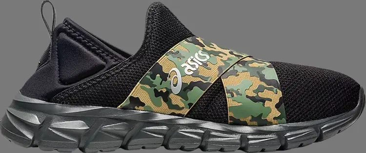 

Кроссовки quantum lyte slip-on 'black camo' Asics, черный