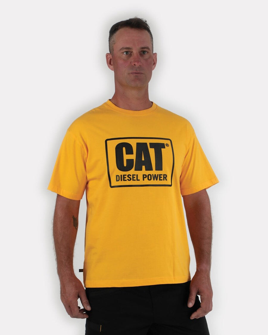 

Мужская футболка Diesel Power CAT, желтый/черный