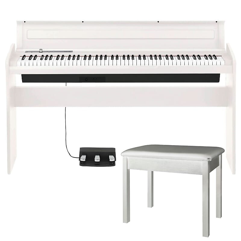

Korg LP180- Цифровое пианино Lifestyle с 88 клавишами (белое) + скамья для фортепиано LP180WH