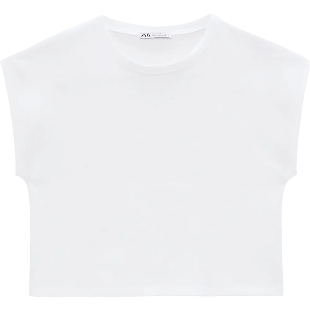 

Футболка Zara Short Sleeve, белый