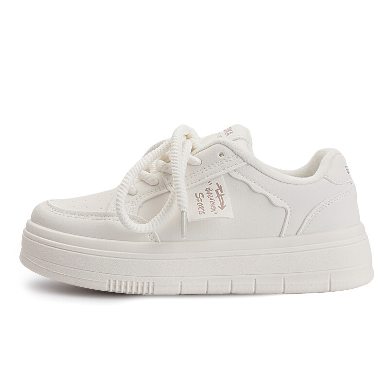 

Кроссовки Miss Zhang Skateboarding Shoes Women's Mid-top, бежевый