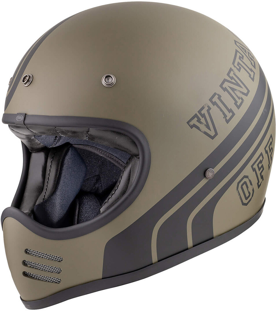 

Шлем для мотокросса Premier Trophy MX BTR Military Green BM, оливковый