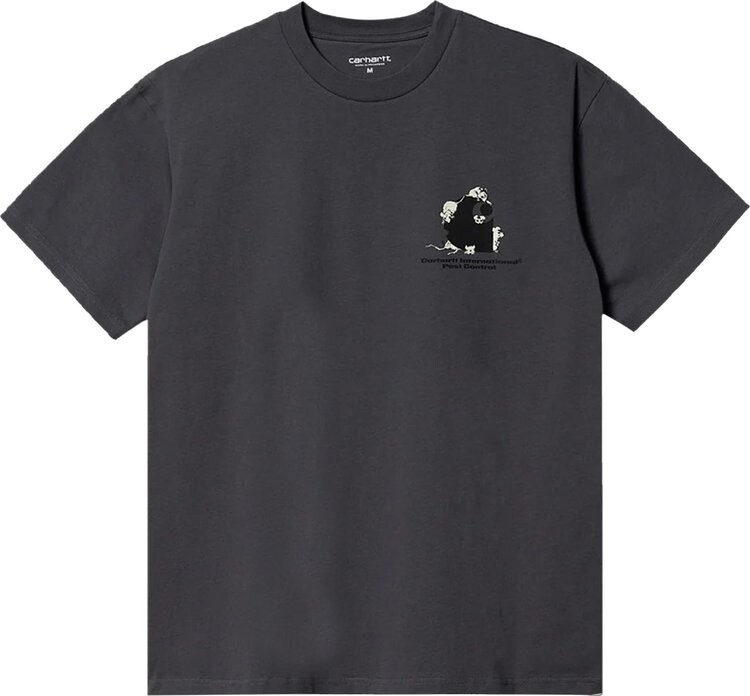 

Футболка Carhartt WIP Short-Sleeve Pest Control T-Shirt 'Zeus', серый