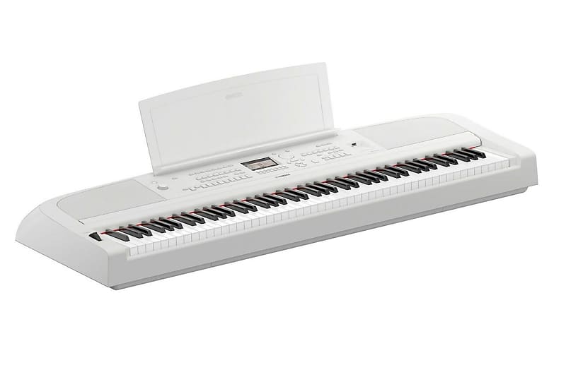 Yamaha DGX-670 88-клавишный молоточковый стандартный портативный рояль, белый