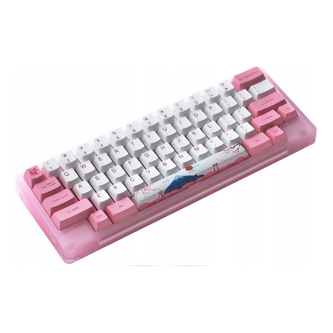 Клавиатура игровая механическая Akko ACR59 World Tour Tokyo CS Jelly Pink  Switch, розовый/белый – купить из-за границы через сервис «CDEK.Shopping»