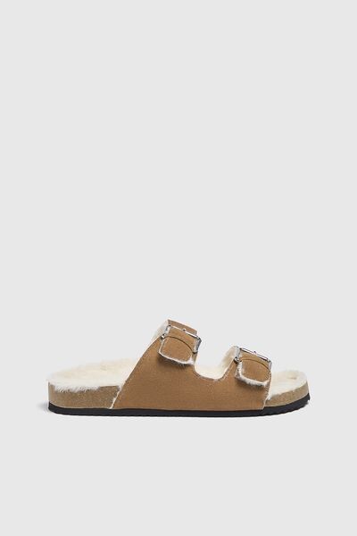 

Кожаные сандалии с пряжками PULL&BEAR