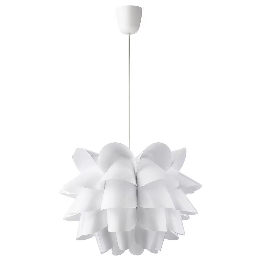 подвесной светильник ikea ranarp 23 см белый Подвесной светильник Ikea Knappa 50 см, белый