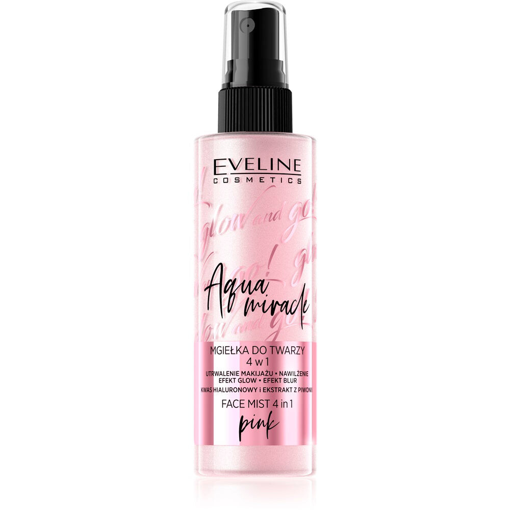 

Eveline Cosmetics Сияй и вперед! Aqua Miracle Фиксирующий спрей для лица 4в1 02 Розовый 110мл