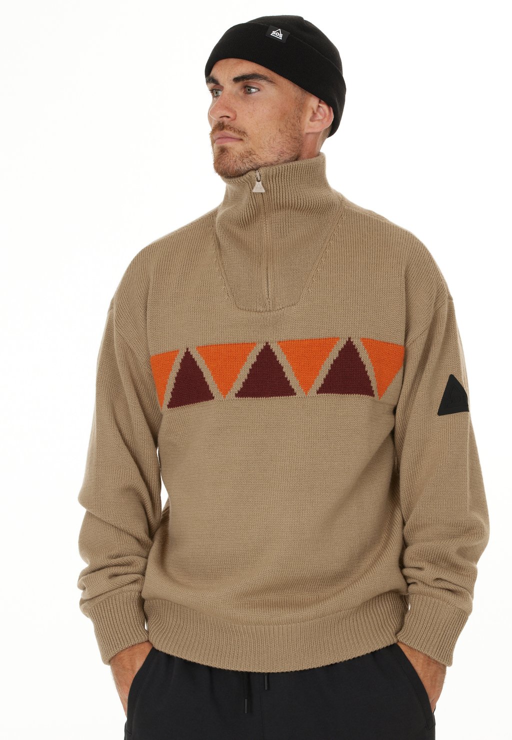 Вязаный свитер SOS PULLOVER, цвет pine bark