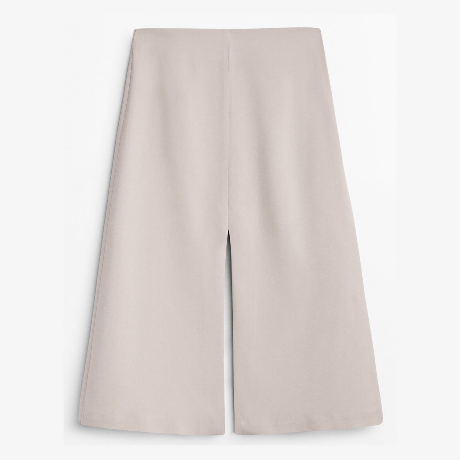 

Юбка Massimo Dutti Micro-twill Midi With Slits, кремовый