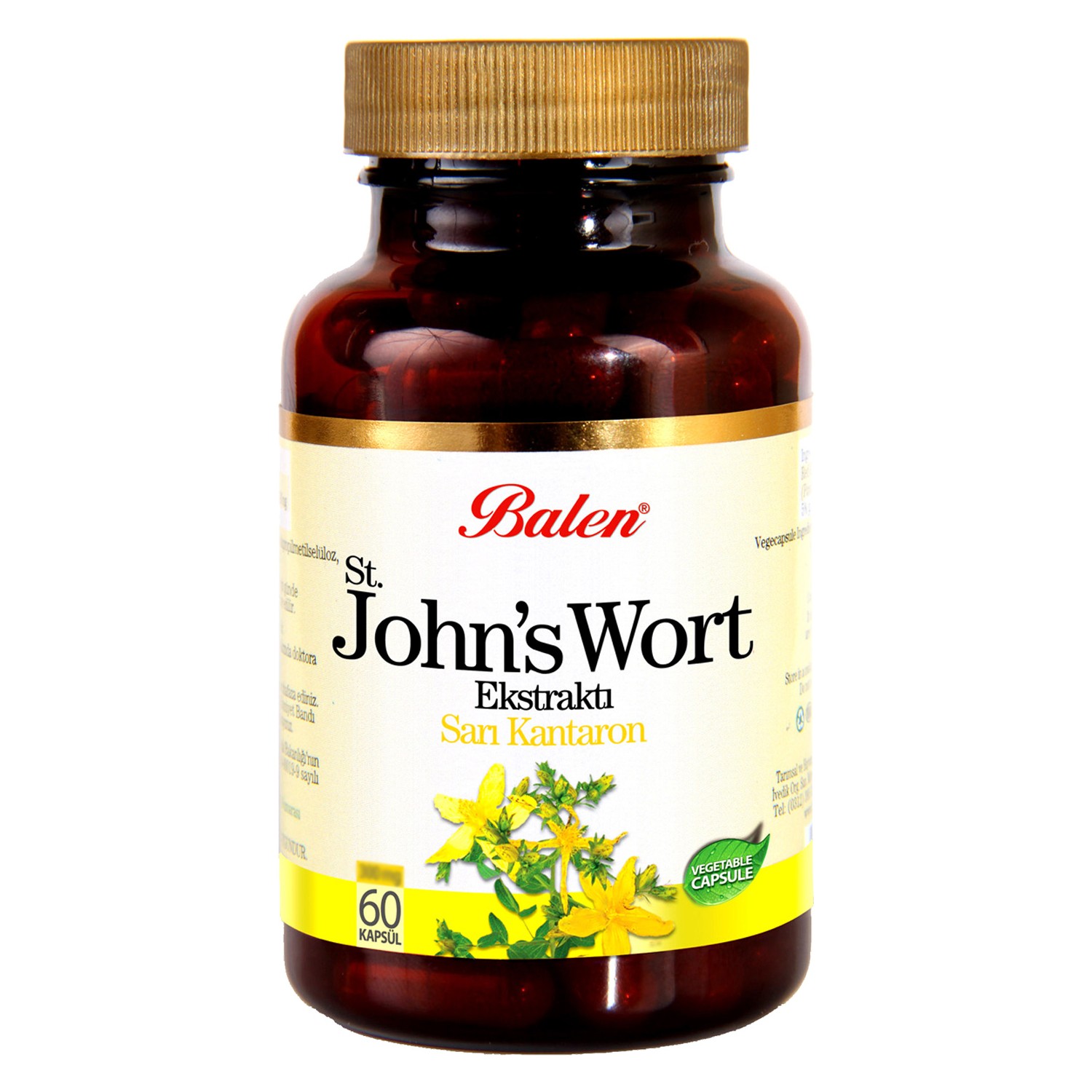 цена Пищевая добавка Balen St. John's Wort Extract 375 мг, 60 капсул