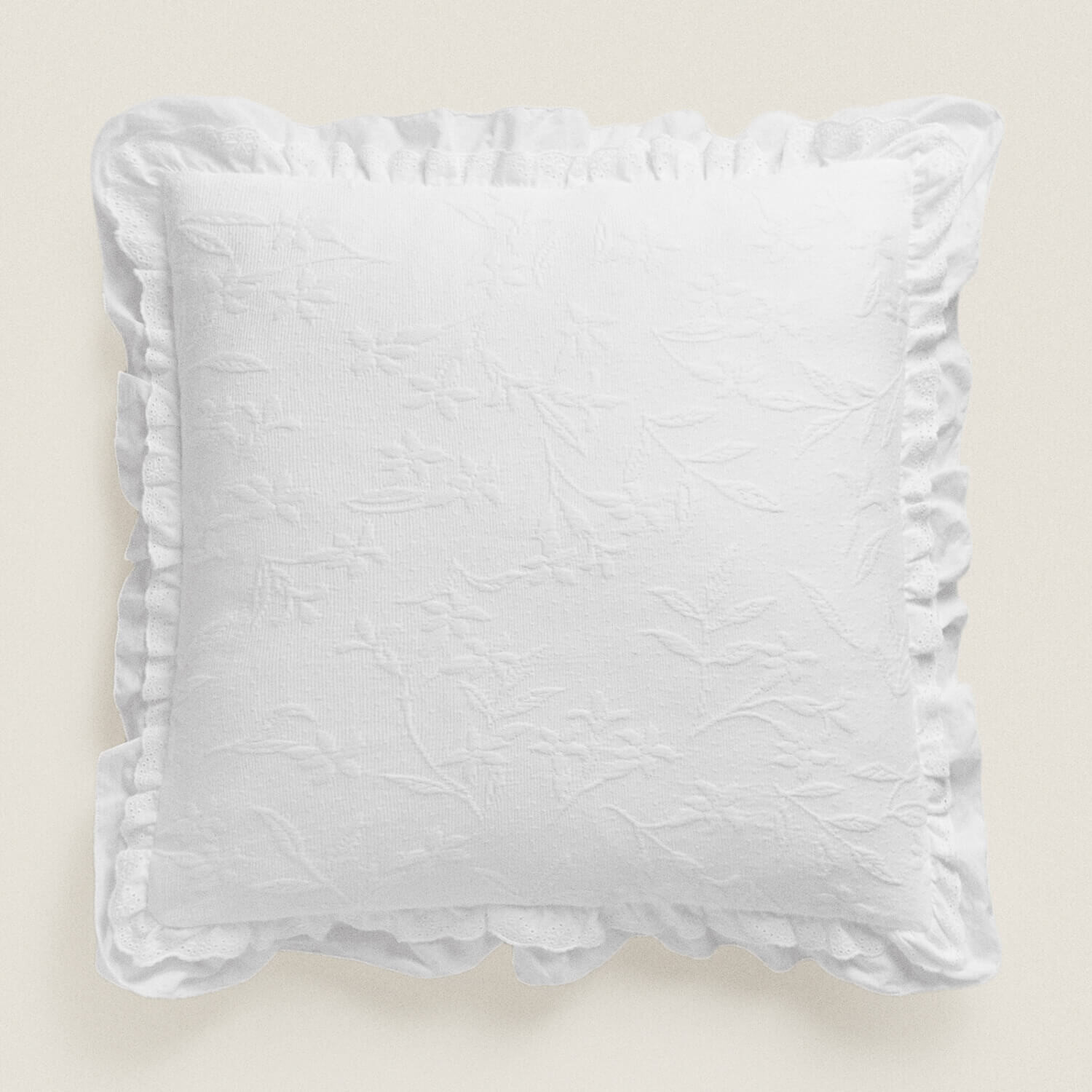 

Наволочка Zara Home Ruffle, белый