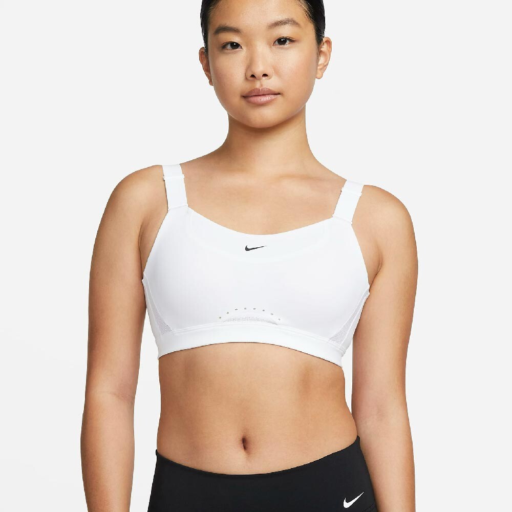 

Топ Nike Alpha Women's High-Support Padded Sports, черный/белый