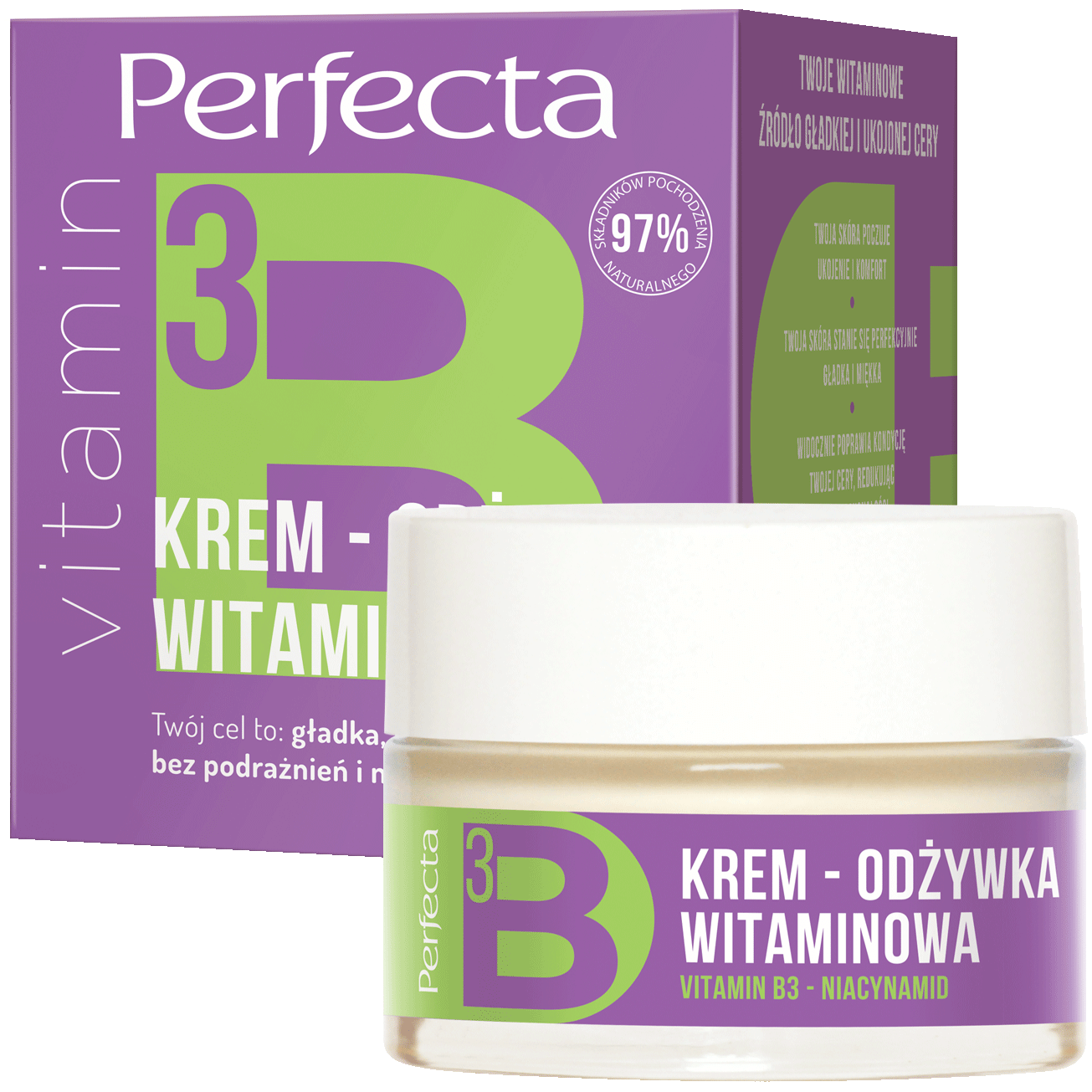 Perfecta Vitamins крем-кондиционер для лица с витамином В3, 50 мл