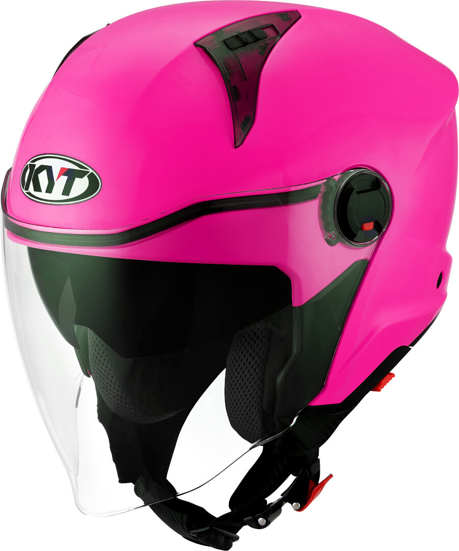 Шлем KYT D-City Plain Реактивный, розовый