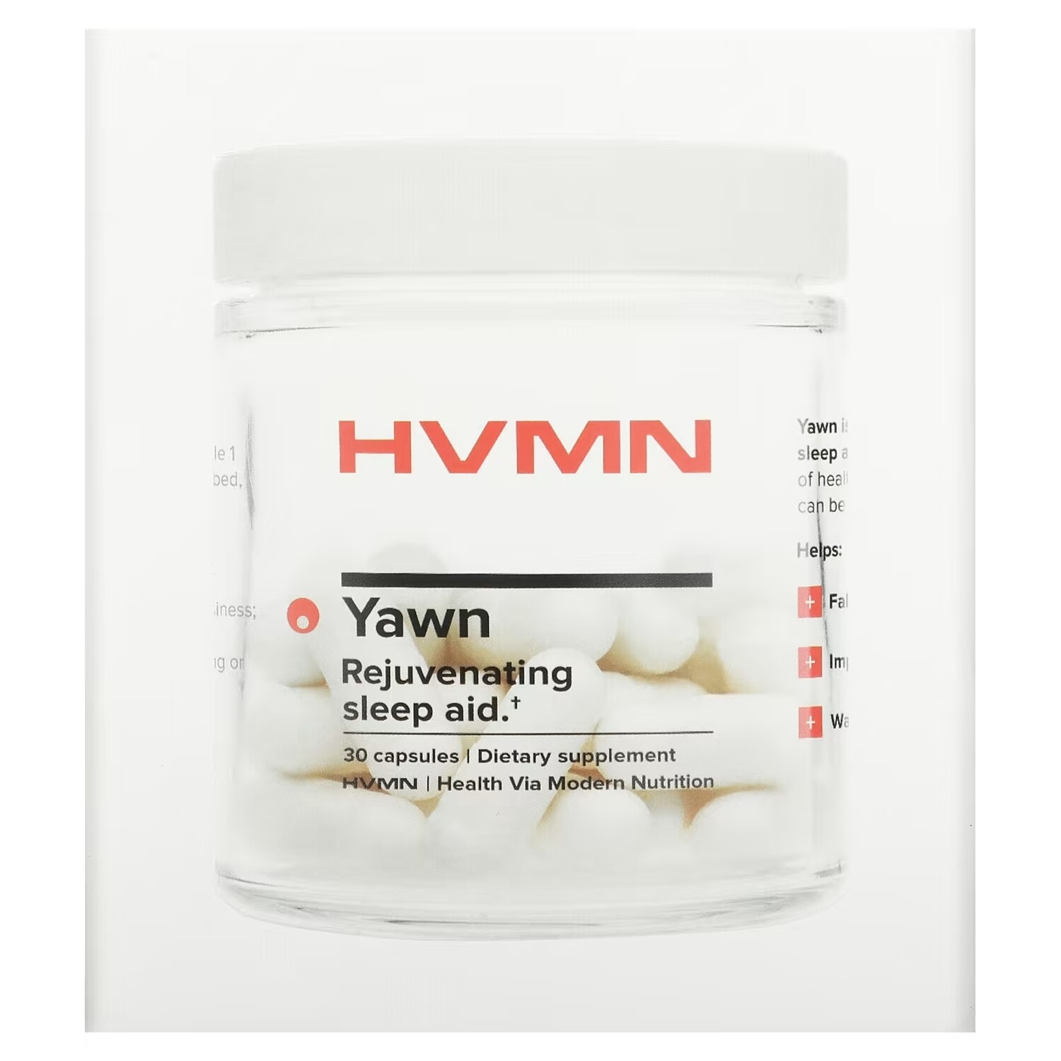 

HVMN Yawn омолаживающее средство для сна, 30 капсул