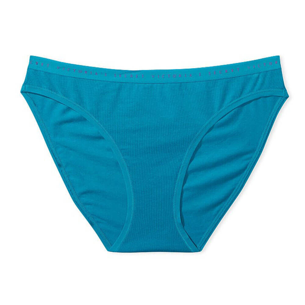 

Трусики-бикини Victoria's Secret Stretch Cotton, ярко-голубой