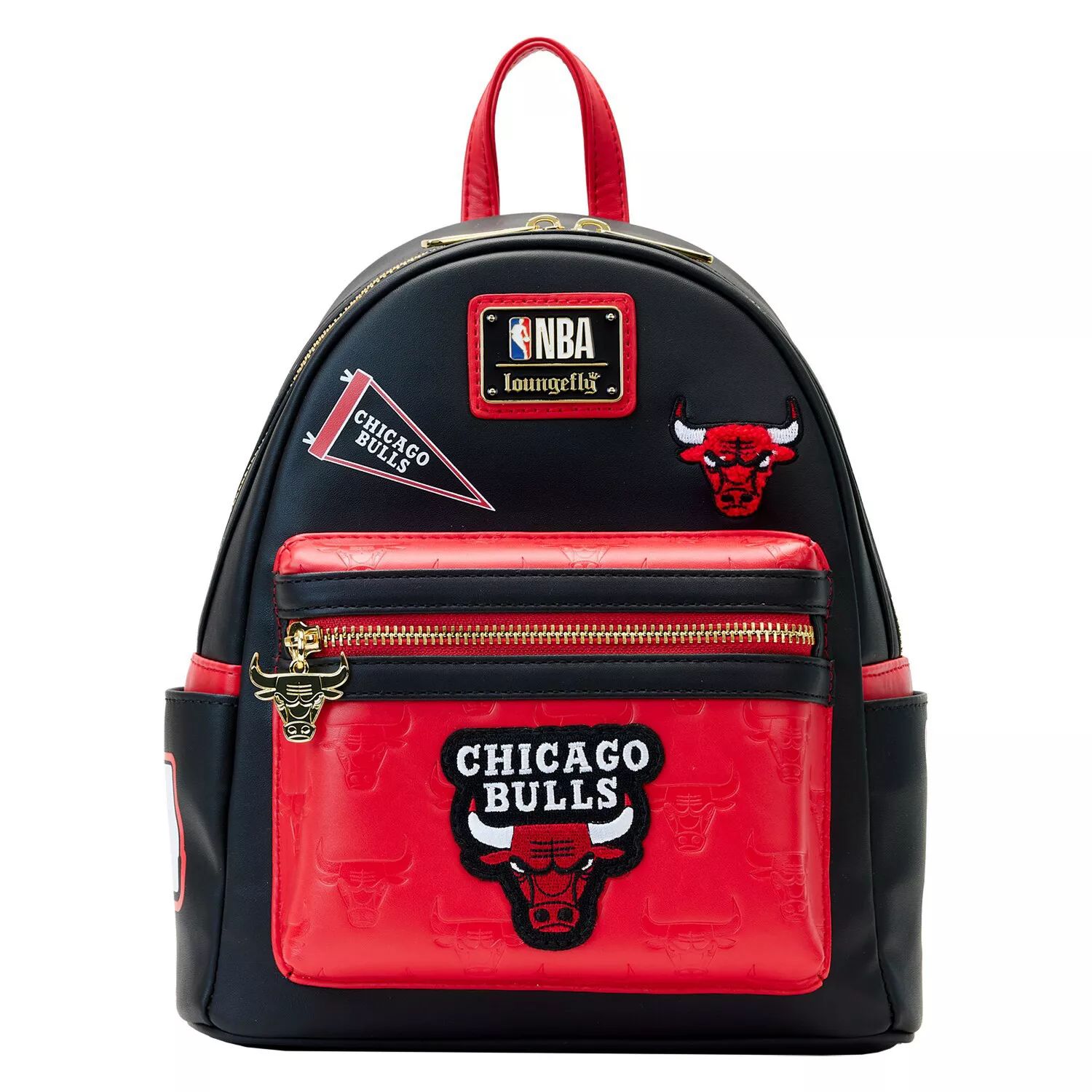 Мини-рюкзак Loungefly Chicago Bulls с нашивками