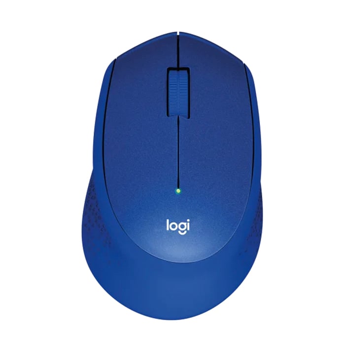 Беспроводная мышь Logitech M330 Silent Plus, синий - фото