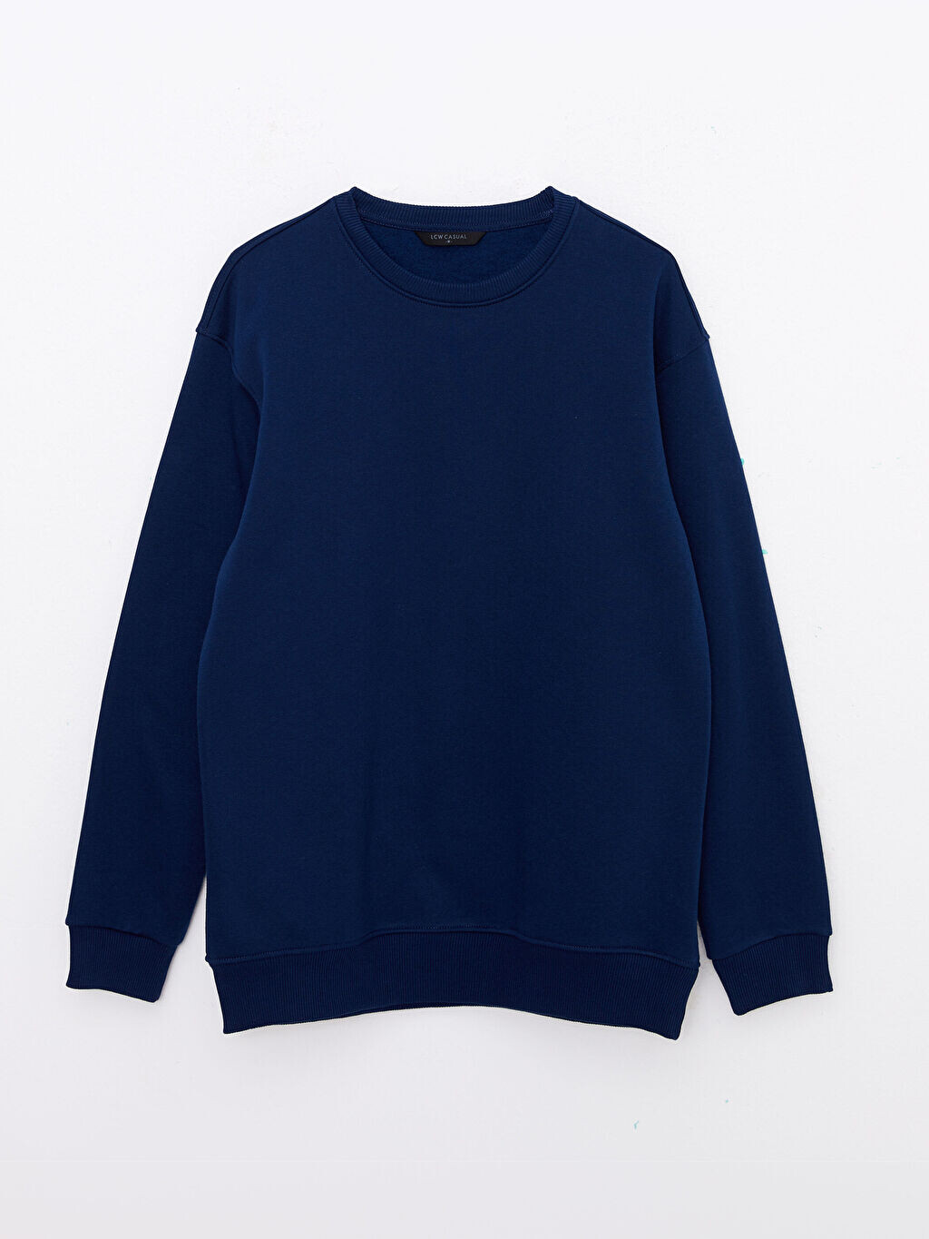 

Мужская толстовка с круглым вырезом и длинными рукавами LCW Casual, Синий
