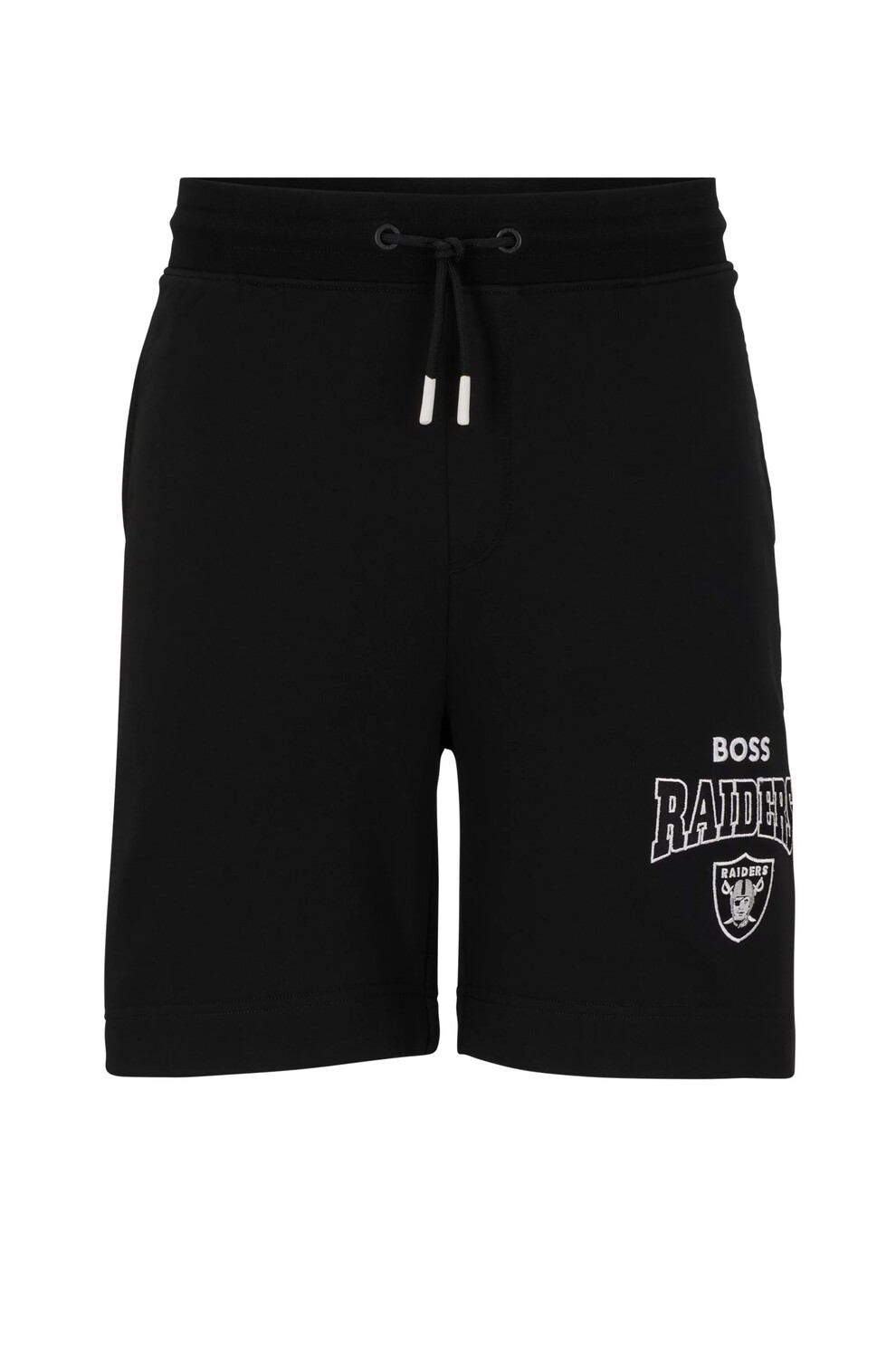 Шорты Boss X Nfl Cotton-terry With Collaborative Branding Raiders, черный