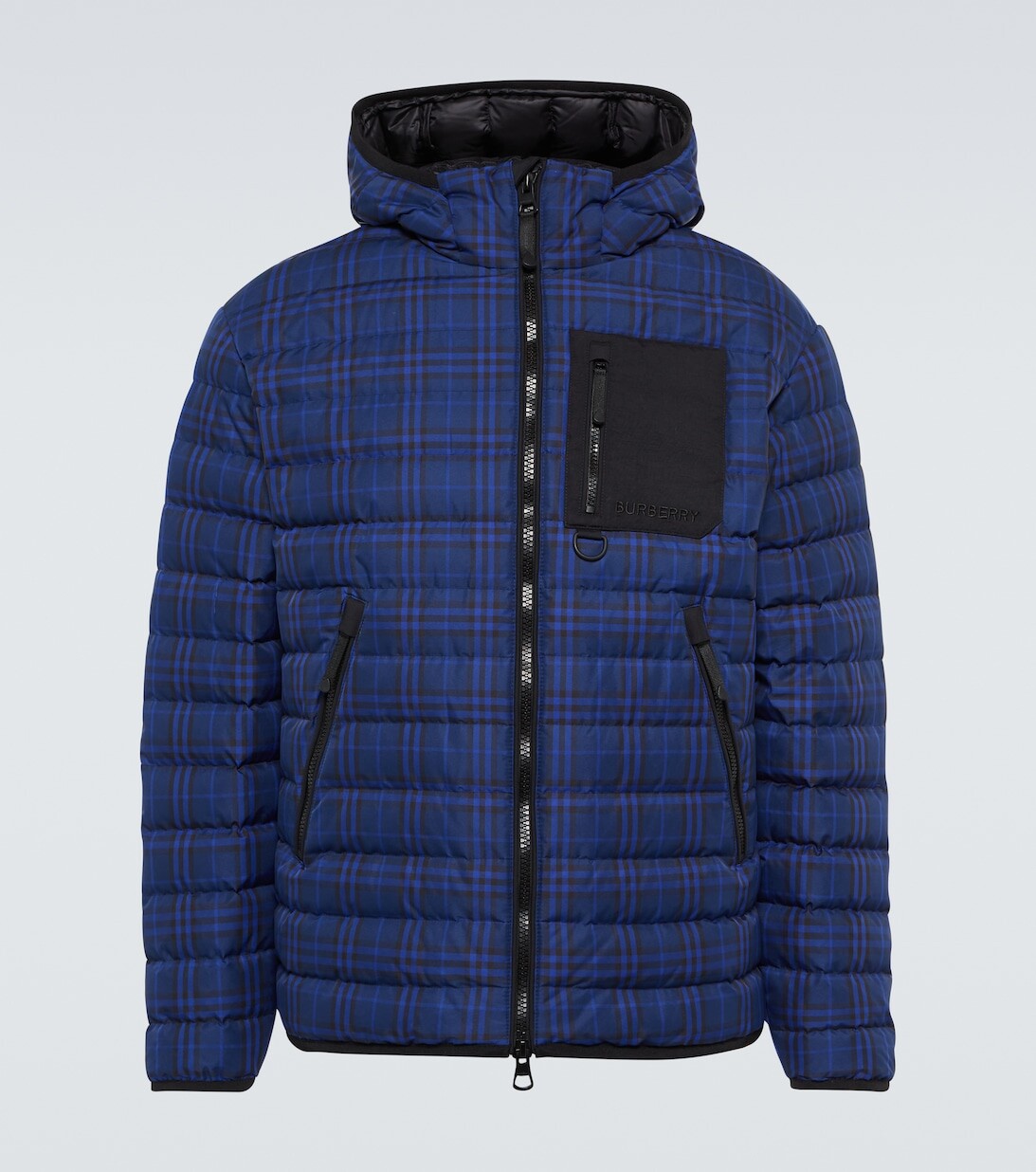 

Стеганое пуховое пальто Layton Burberry, синий