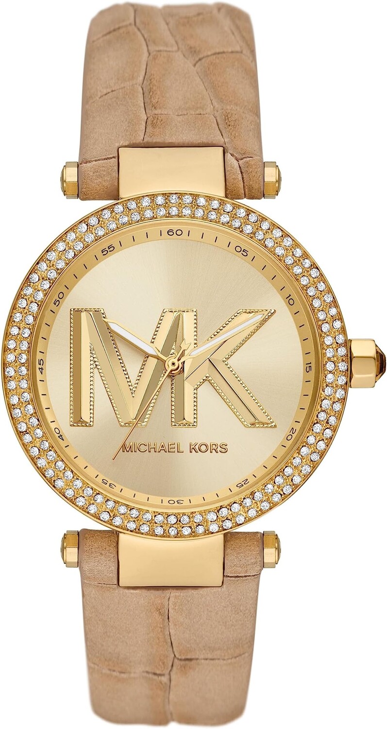 

Часы MK4725 - Parker Three-Hand Leather Watch Michael Kors, коричневый