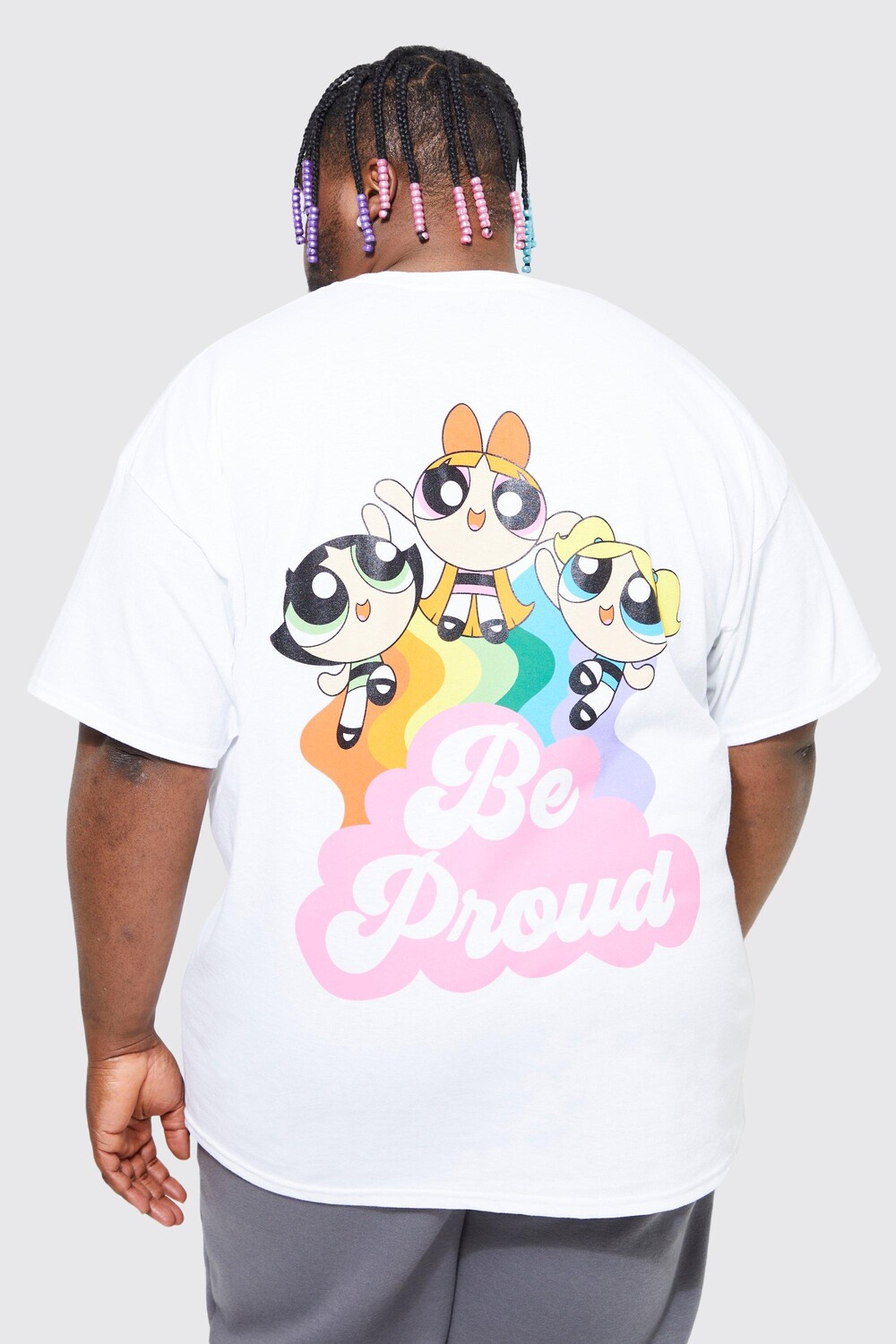 

Футболка с лицензией плюс powerpuff Boohoo, белый