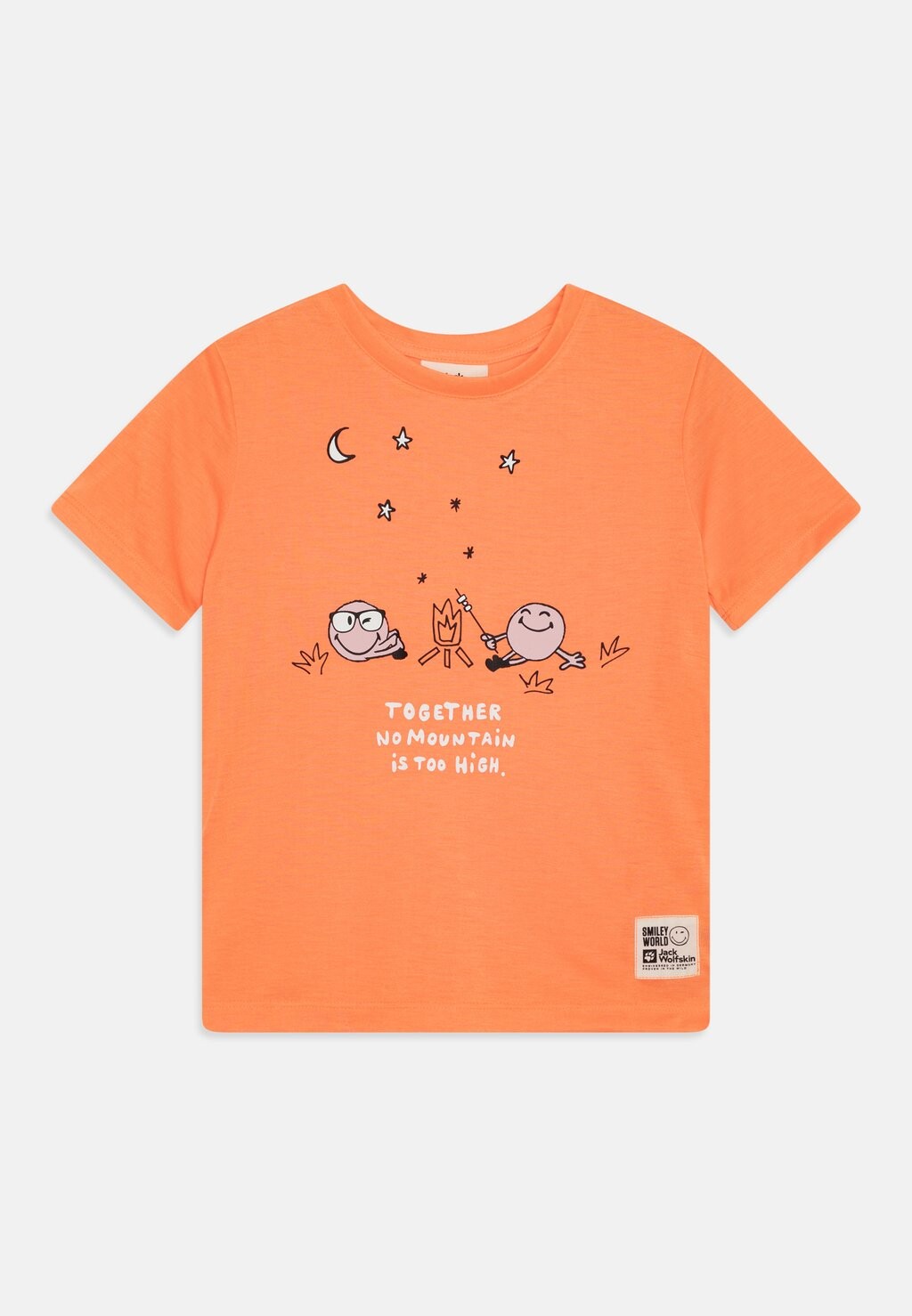 

Спортивная футболка SMILEYWORLD CAMP UNISEX Jack Wolfskin, цвет digital orange